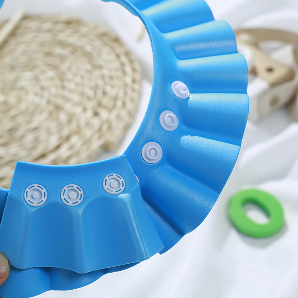 Verstellbare Baby-Badehaube mit Ohrenschutz