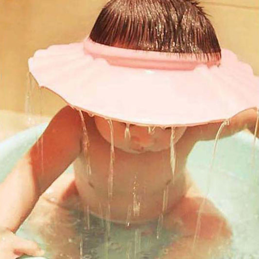 Verstellbare Baby-Badehaube mit Ohrenschutz